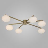 Потолочная люстра Opaline 70220/6 латунь