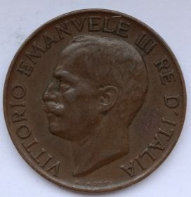 Король Виктор Эммануил III 5 чентезимо Италия 1937