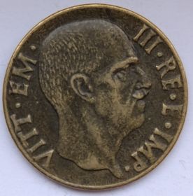 Король Виктор Эммануил III 5 чентезимо Италия 1942