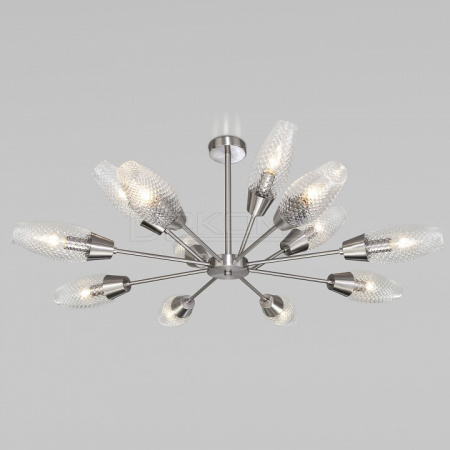 Люстра на штанге Thalia 60140/12 сатин-никель