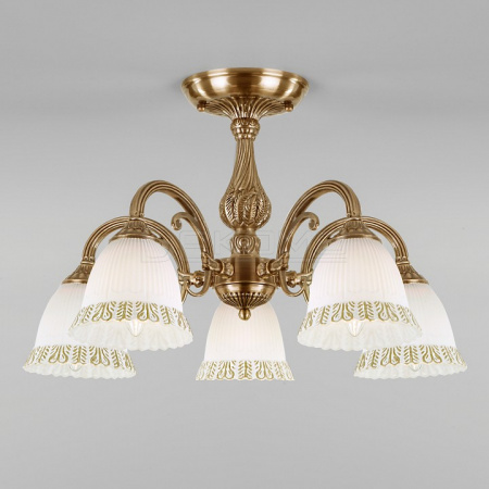 Люстра на штанге Campina 60107/5 античная бронза