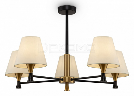 Люстра на штанге Perfetto FR5098PL-05BBS