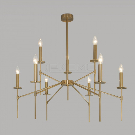 Люстра на штанге Anders 60142/9 латунь