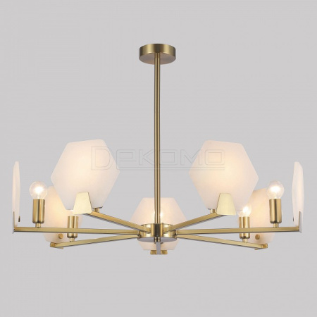 Люстра на штанге Marble 60158/7 латунь