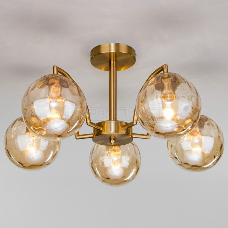 Люстра на штанге Eden 30178/5 латунь