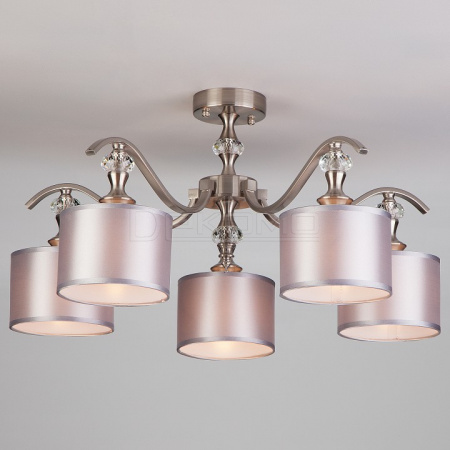 Люстра на штанге Ofelia 60070/5 сатин-никель