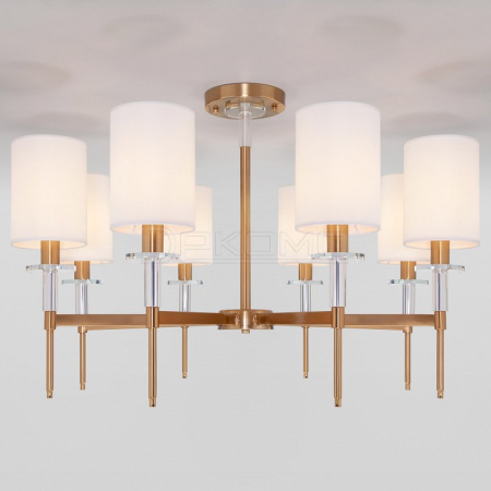 Люстра на штанге Brielle 60132/8 латунь