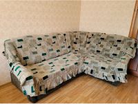 Ковровое покрывало на угловой диван и кресло правый угол (500x170см.)бежевый