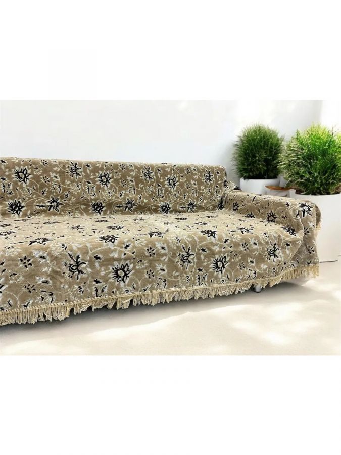 Ковровое покрывало , дивандек 180х220 см.,Бежевый