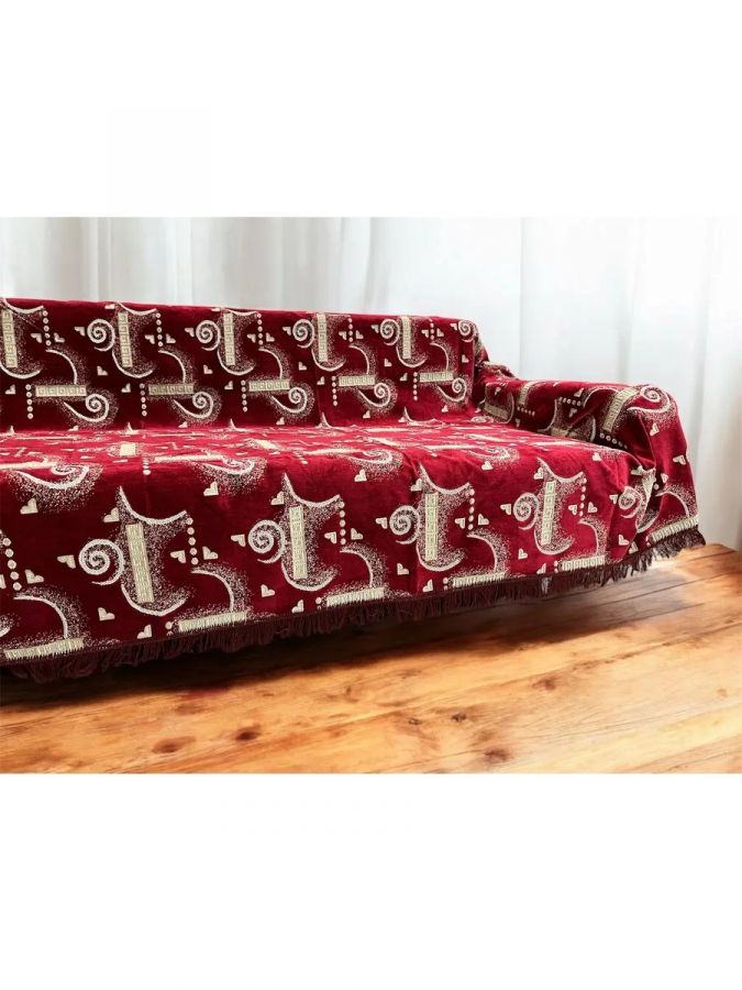 Ковровое покрывало , дивандек 160х220 см.,бордовый