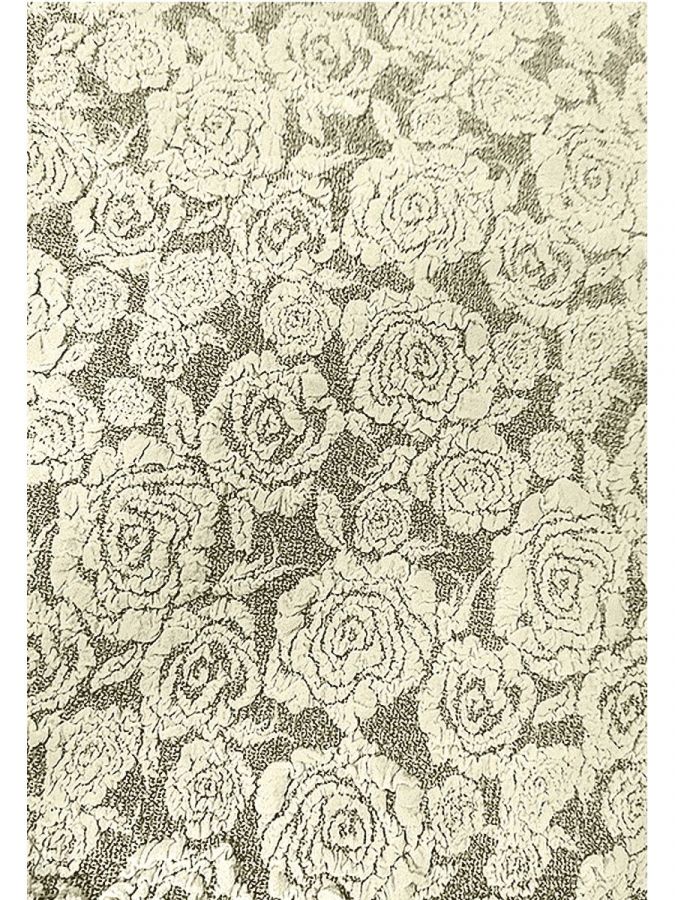 Чехол на 3-х местный диван  без оборки Жаккард  ,Ваниль