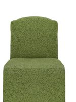 Чехол на кресло без оборки и подлокотников1 шт. Жаккард ,зелёный