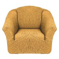 Чехол на кресло без оборки 1 шт., карри