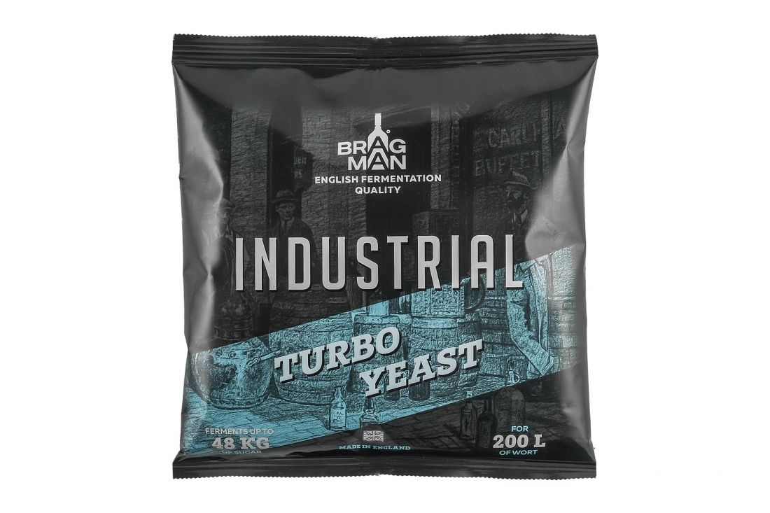 Спиртовые дрожжи Bragman "Industrial 200L", 520 гр, на 200 литров браги