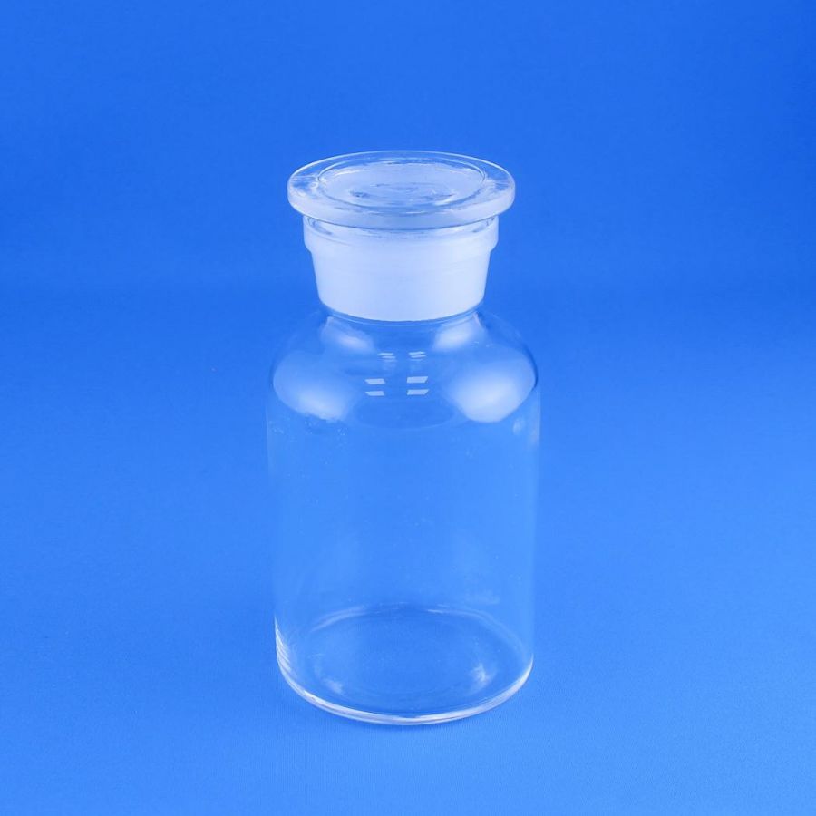 Склянка (штанглас) Labdevices, 500 мл, светлое стекло, с притёртой пробкой, широкое горло