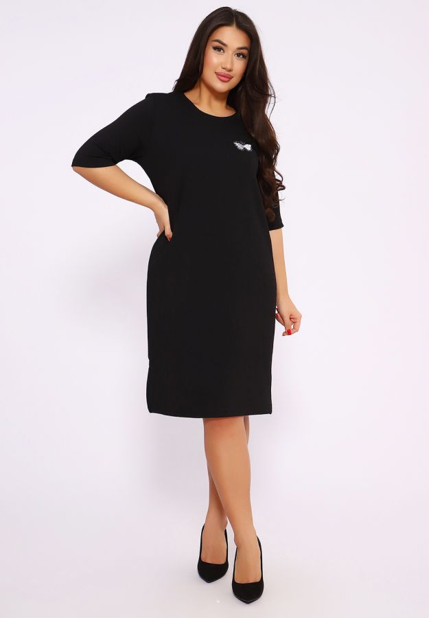 746 Платье трикотажное [черный]