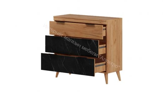 Комод  Ольга 4 Дуб золотистый/Креатель
