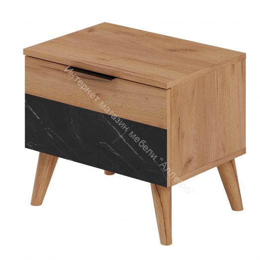 Тумба прикроватная Ольга 4 Дуб золотистый/Креатель