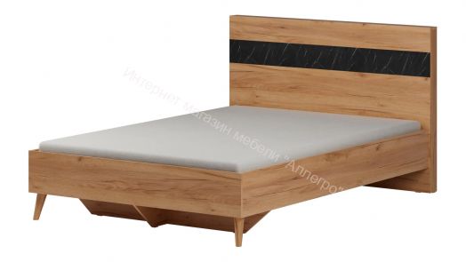 Кровать 1200 Ольга 4 Дуб золотистый/Креатель