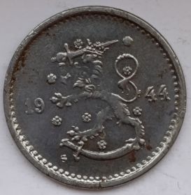 50 пенни (регулярный выпуск) Финляндия 1944