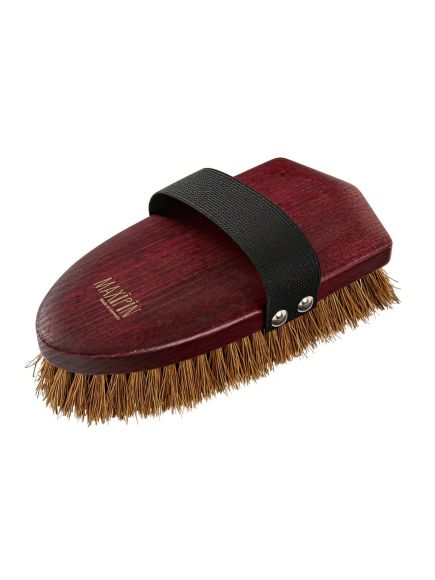 Щетка для тела, кокос на деревянной лакированной основе. MAXIPIN