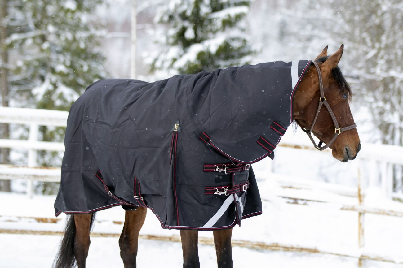 Непромокаемая попона с полной шеей "Horse Comfort" нейлон. 1200 ден. Суперкрепкая!