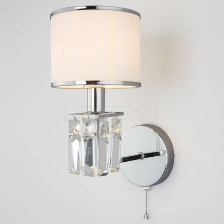 Бра Zaffiro 10099/1 хром/прозрачный хрусталь Strotskis (новый абажур)