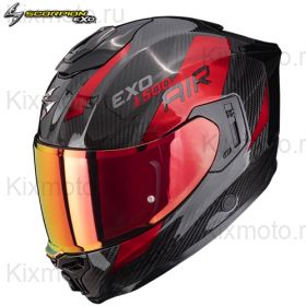 Шлем Scorpion Exo-1500 Carbon Air Platted, красный