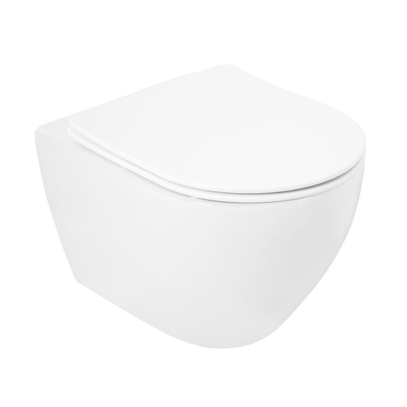 Унитаз подвесной безободковый CEZARES STYLUS CZR-513-TH-R/CZR-2316-SC