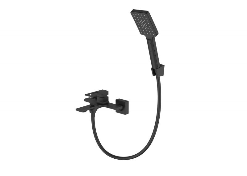 Смеситель для ванны и душа с ручным душем BelBagno LUC-VASM-NERO