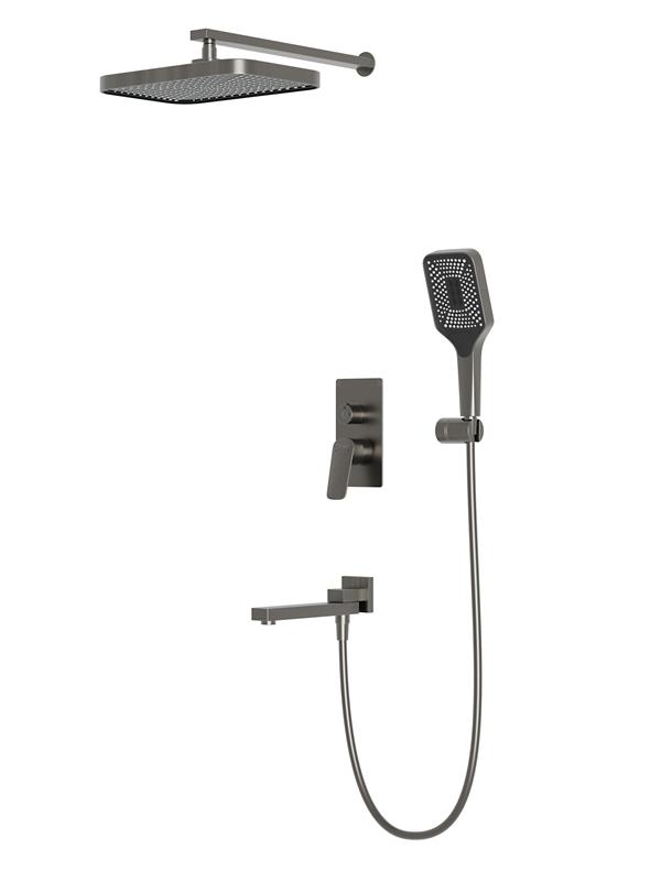 Душевой комплект встраиваемый с изливом BelBagno DUE-VDSET-GM