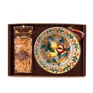 Подарочный набор Сорренто Piatto Fondo Sorrento Solo Pasta с пастой и тарелкой 21 см - Италия