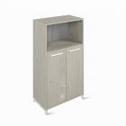 ЛОФТ-9 Шкаф для документов (660х370х1170 мм) Дуб Канадский / Белый