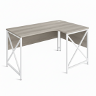 ЛОФТ-4 Стол рабочий эргономичный правый (1350х900-600х750 мм) Дуб Канадский / Белый