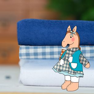 Набор Лошадка Девочка в голубом