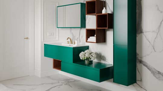 Комплект мебели для ванной Salini Velasca схема 3