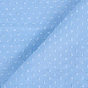 Батист с мушками, цвет голубой 50х35 см