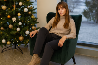 Брюки женские футер 3-х нитка арт. 1083 [серый]