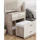 Стол туалетный №3 (Фант) Дуб крафт /Белый