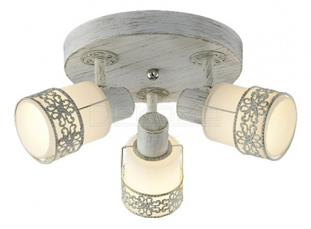 Спот Silvia 20026/3 белый с золотом