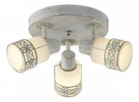 Спот Silvia 20026/3 белый с золотом