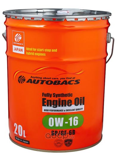 AUTOBACS  API SP ILSAC GF-6B 0W-16, 20л