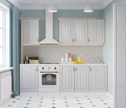 Кухня ИМПЕРИЯ №СС-1 - 1.6м серый/ сандал