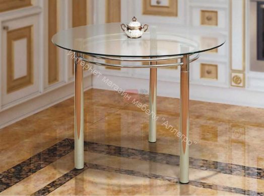 Стол обеденный из стекла Фант-4 круглый