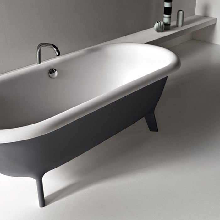 Овальная отдельностоящая ванна Agape Ottocento AVAS0969ZGS 178x79 см