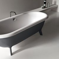 Овальная отдельностоящая ванна Agape Ottocento AVAS0969ZGS 178x79 см схема 1