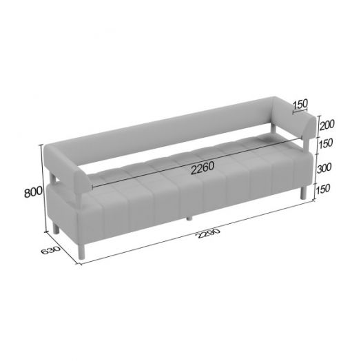 Диван Нильс тройной