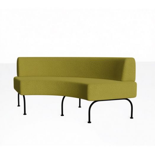 Секция дивана Нэбстер угловая вогнутая