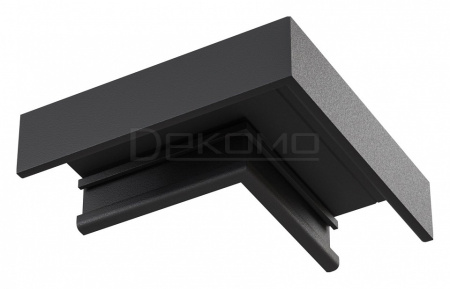 Соединитель угловой L-образный для треков накладных Basity TRA172CL-11B