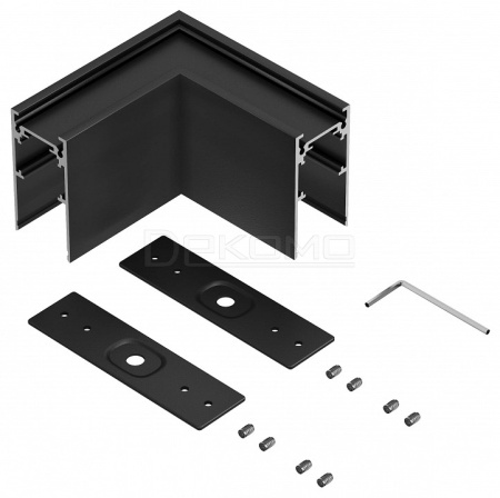 Соединитель угловой L-образный для треков накладных ElDeko HSBL_0053_1